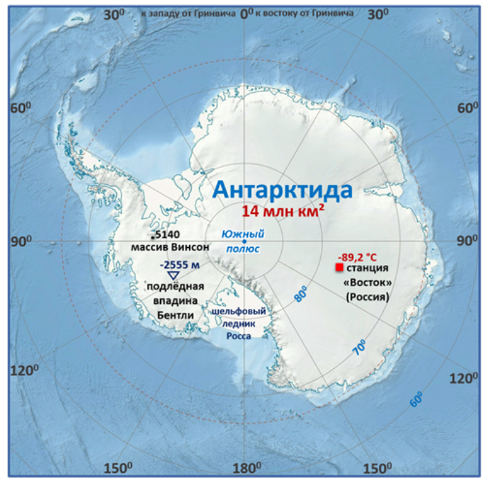 Визитная карточка Антарктиды — урок. География, 7 класс.